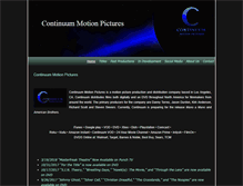 Tablet Screenshot of continuummotionpictures.com